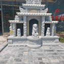 黑河芝麻白中国黑石材套墓 花岗岩墓碑