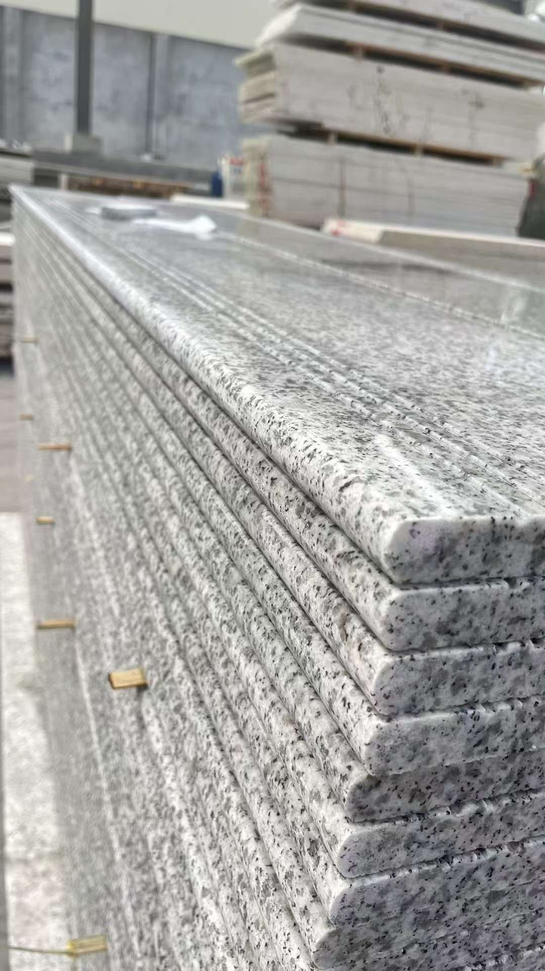 黑河芝麻白楼梯踏步 花岗岩楼梯板材