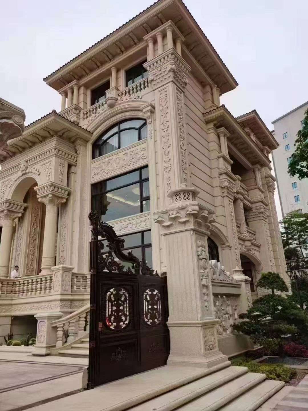 黑河黄金麻别墅外墙异形定制